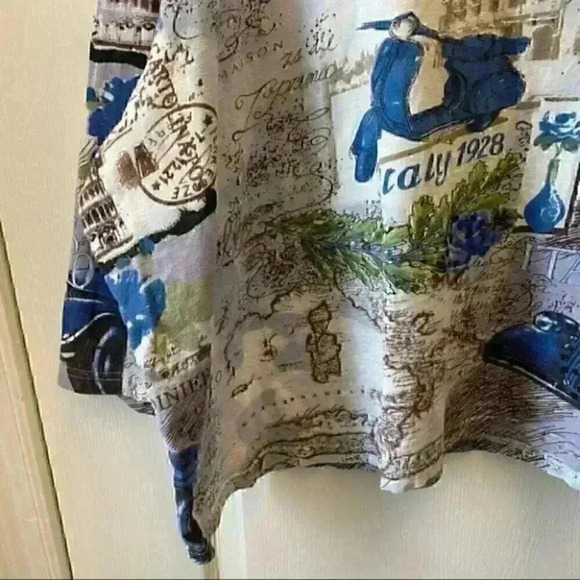 Tradition Top Sequin Lavender Cream Italy  Postcard Print Size 3X - Picture 6 of 16